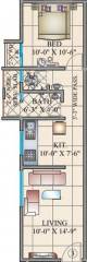 Cosmos Orchid (1BHK+1T (463 sq ft) 463 sq ft) Cosmos Orchid (1BHK+1T (463 sq ft) 463 sq ft)