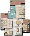 Galaxy Royale (2BHK+2T (1,195 sq ft)   Study Room 1195 sq ft) Galaxy Royale (2BHK+2T (1,195 sq ft)   Study Room 1195 sq ft)