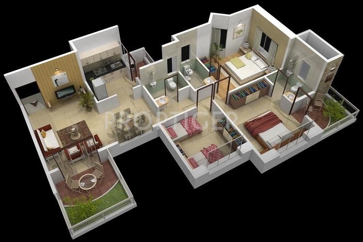 Sharada Megh Sparsh (3BHK+3T (1,332 sq ft) 1332 sq ft) Sharada Megh Sparsh (3BHK+3T (1,332 sq ft) 1332 sq ft)