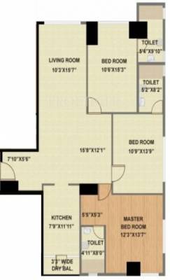 Bhattad Aurus (3BHK+3T (1,780 sq ft) 1780 sq ft)