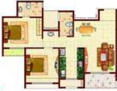 MP Balaji Aangan (2BHK+2T (1,161 sq ft) 1161 sq ft)