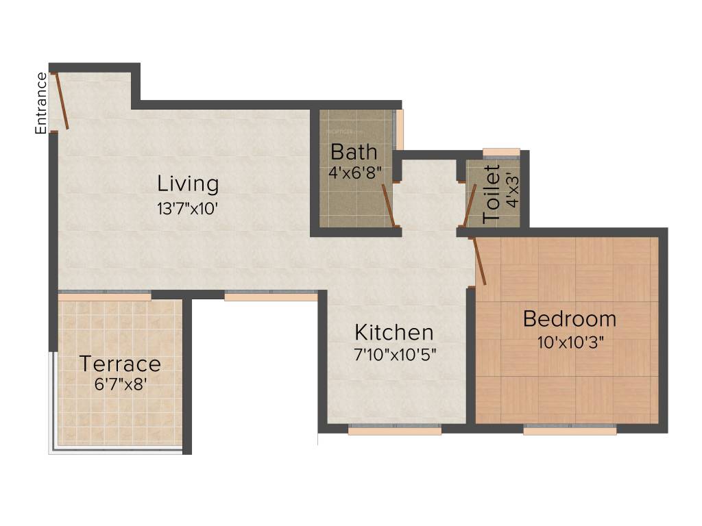 Blue Ventures Carnation (1BHK+1T (603 sq ft) 603 sq ft) Blue Ventures Carnation (1BHK+1T (603 sq ft) 603 sq ft)