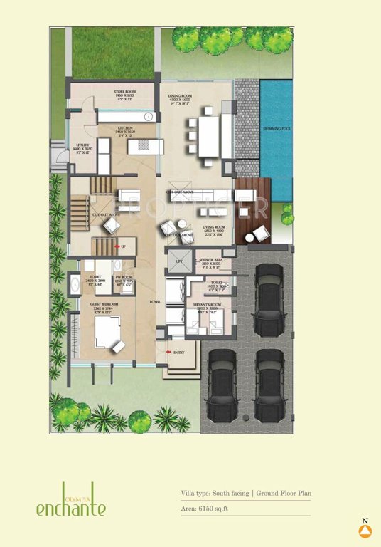 Olympia Enchante (5BHK+5T (6,150 sq ft) 6150 sq ft)