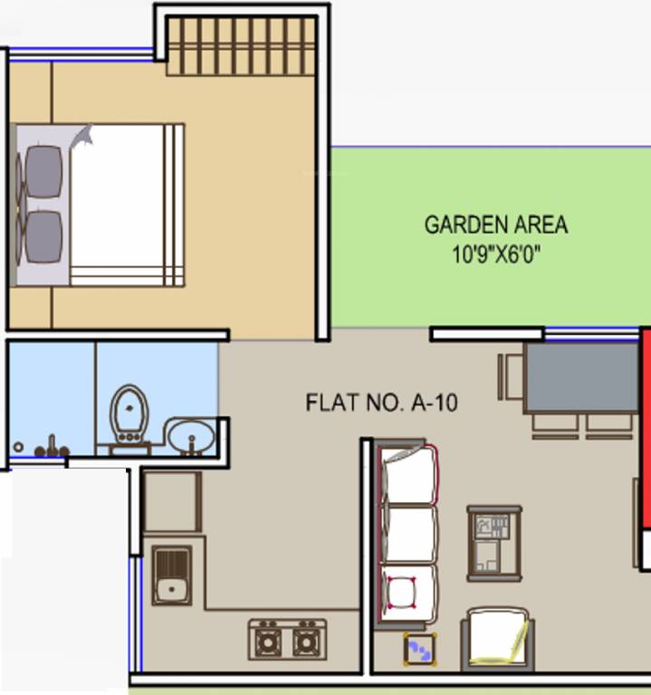 Pristine Purvrang (1BHK+1T (518 sq ft) 518 sq ft) Pristine Purvrang (1BHK+1T (518 sq ft) 518 sq ft)