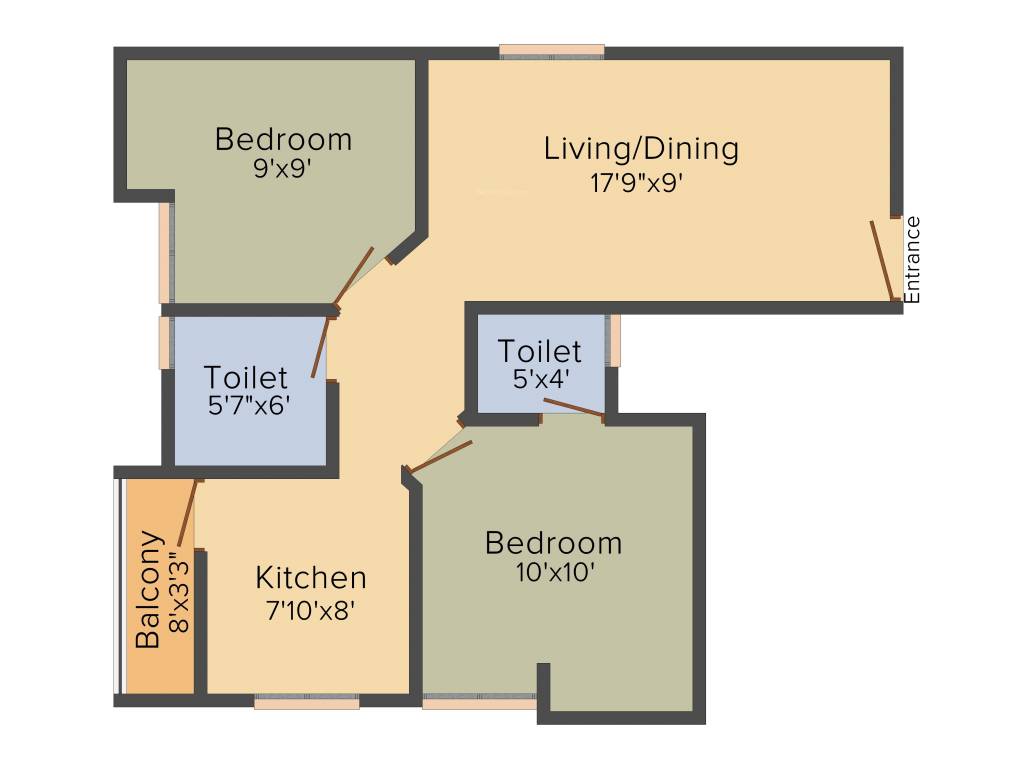 Rahul Penta Garden (2BHK+2T (735 sq ft) 735 sq ft) Rahul Penta Garden (2BHK+2T (735 sq ft) 735 sq ft)