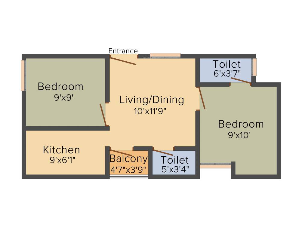 Rahul Penta Garden (2BHK+2T (550 sq ft) 550 sq ft) Rahul Penta Garden (2BHK+2T (550 sq ft) 550 sq ft)