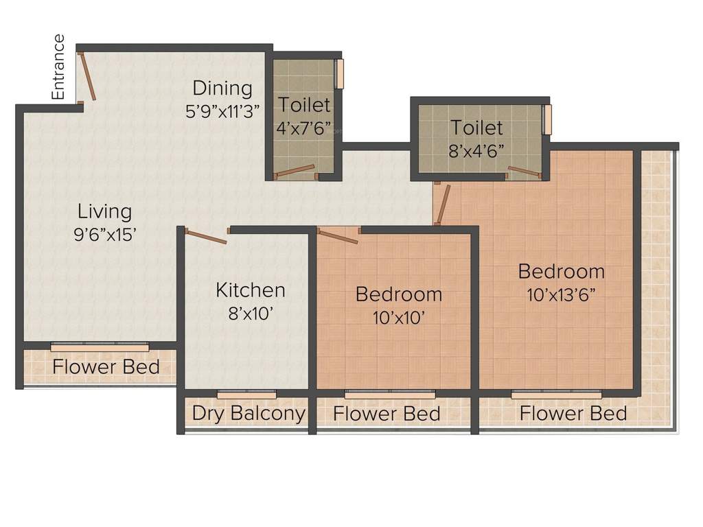 Swastik Swastik Galaxy (2BHK+2T (1,183 sq ft) 1183 sq ft)