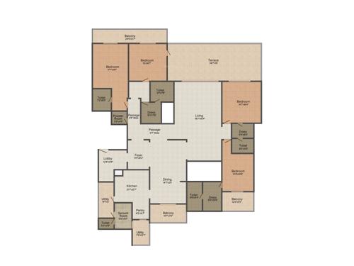 ETA Beau Monde (4BHK+4T (5,875 sq ft) Servant Room 5875 sq ft) ETA Beau Monde (4BHK+4T (5,875 sq ft) Servant Room 5875 sq ft)