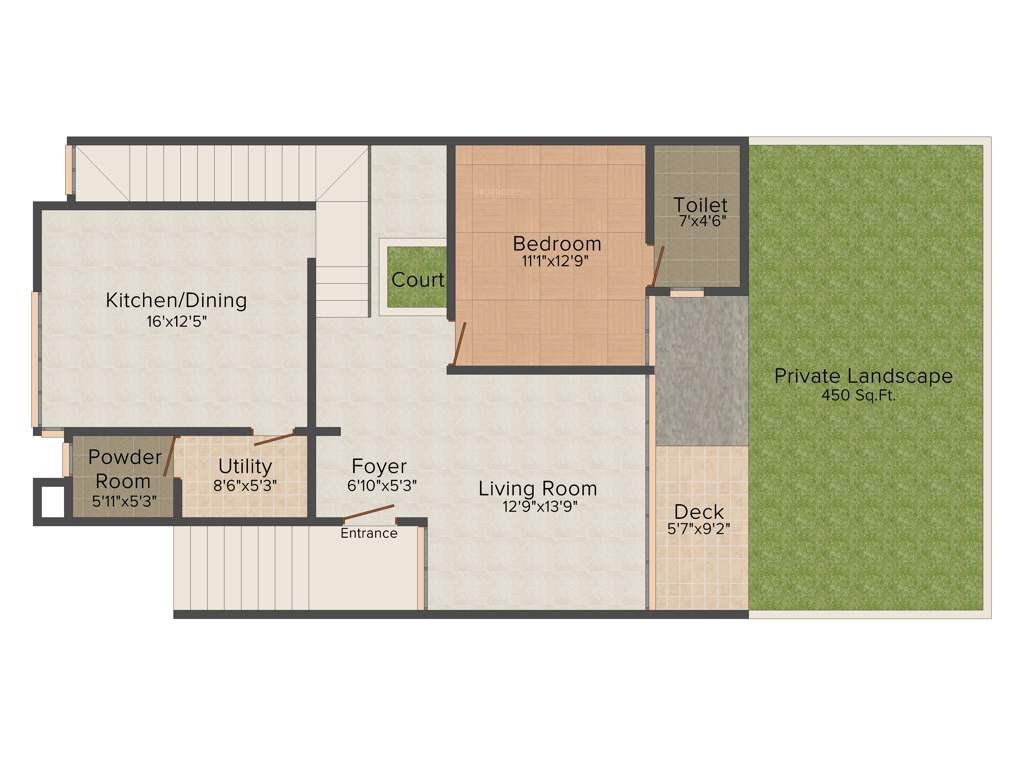 Woodshire Emerson Park (3BHK+4T (2,741 sq ft) + Study Room 2741 sq ft)