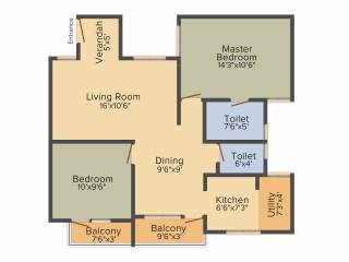 Tirumala In Luxuria (2BHK+2T (1,065 sq ft) 1065 sq ft) Tirumala In Luxuria (2BHK+2T (1,065 sq ft) 1065 sq ft)
