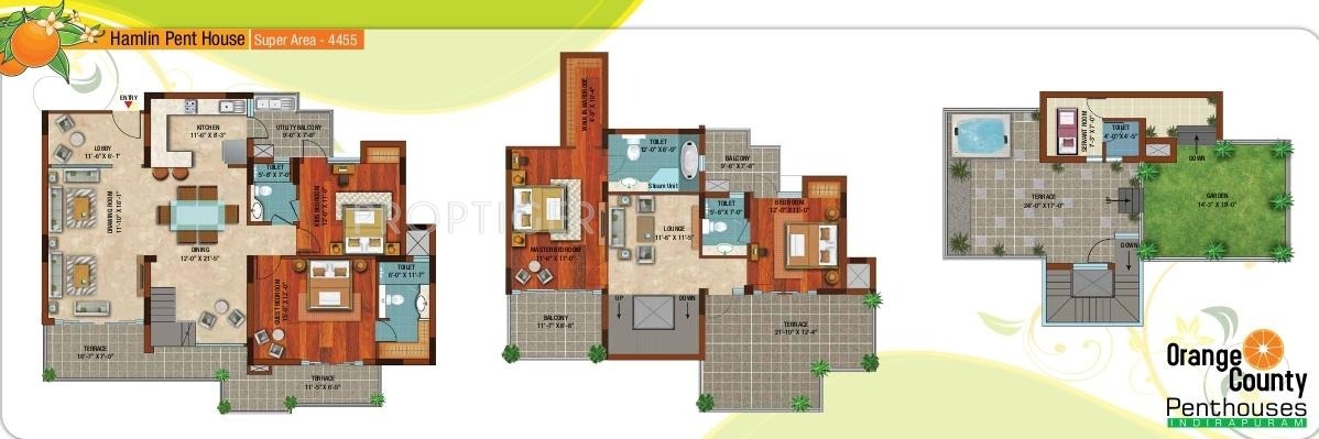 ABA Orange County (4BHK+4T (4,455 sq ft) + Servant Room 4455 sq ft) ABA Orange County (4BHK+4T (4,455 sq ft) + Servant Room 4455 sq ft)