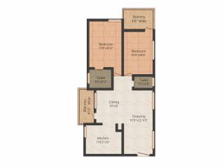 Pratyusha Developers Meadows 2BHK+2T (1,445 sq ft) Pratyusha Developers Meadows 2BHK+2T (1,445 sq ft)