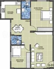 Columbia Gr Residency (2BHK+2T (1,091 sq ft) 1091 sq ft) Columbia Gr Residency (2BHK+2T (1,091 sq ft) 1091 sq ft)