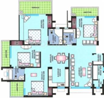 2400 Sq Ft 4 Bhk Floor Plan Image Reputed Builder Shivani Apartment Available For Sale Proptiger Com