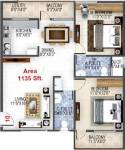 Baldota Elegant (2BHK+2T (1,135 sq ft) 1135 sq ft)
