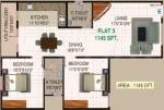 Sai Mega Samruddhi (2BHK+2T (1,145 sq ft) 1145 sq ft)