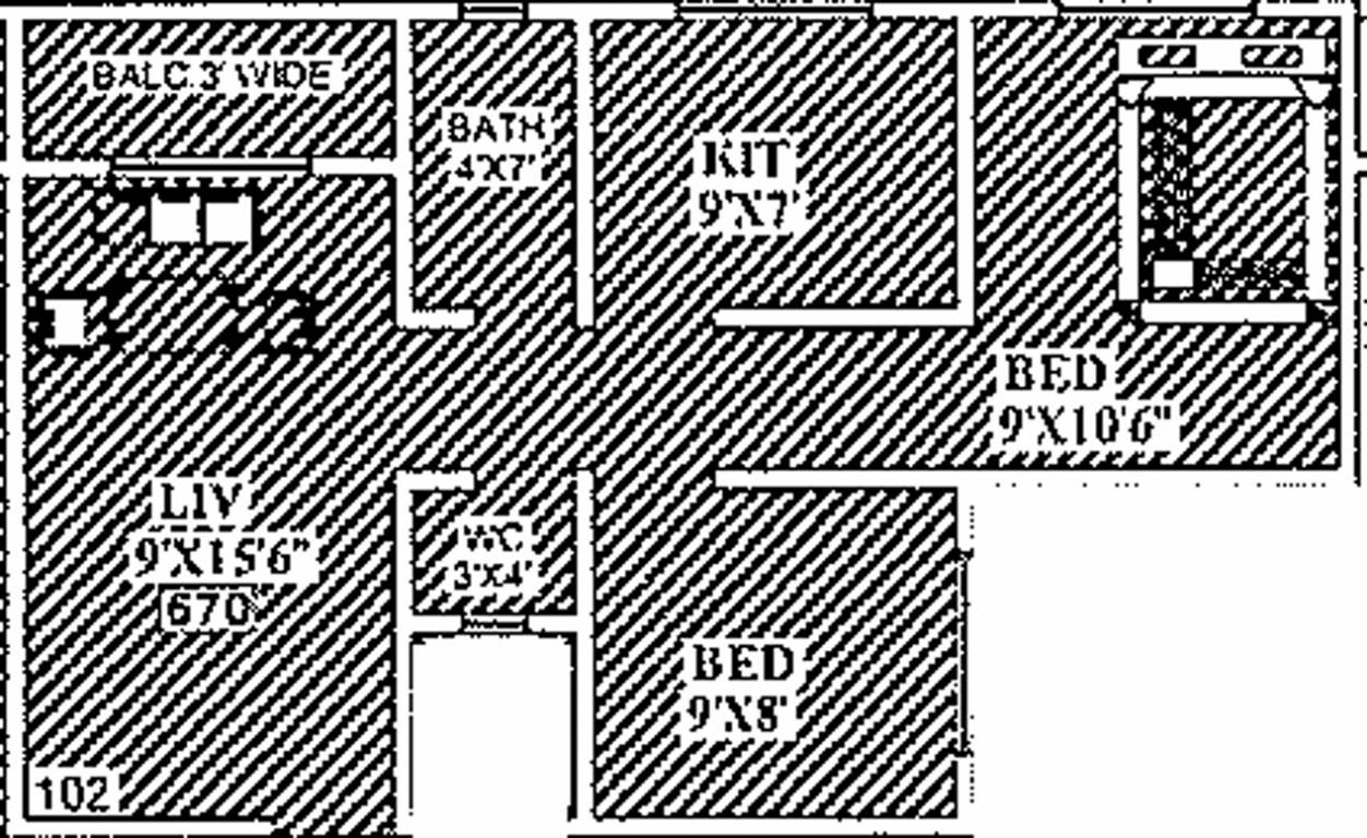 Gurukrupa Developers Guru Shrushti (2BHK+1T (670 sq ft) 670 sq ft)