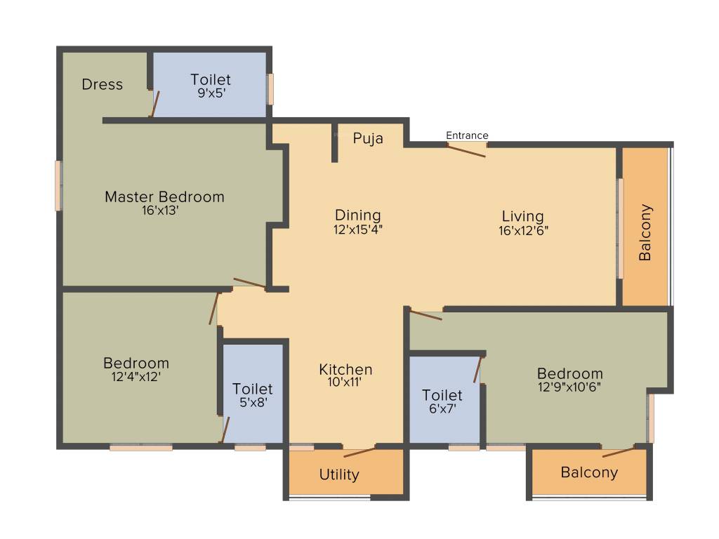 Voora Saraswathi (3BHK+3T (1,748 sq ft) 1748 sq ft)