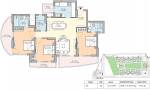 M3M Marina (3BHK+3T (1,914 sq ft) 1914 sq ft)