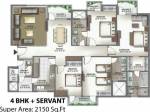 Oneiric Epic Residency (4BHK+3T (2,150 sq ft) + Servant Room 2150 sq ft)