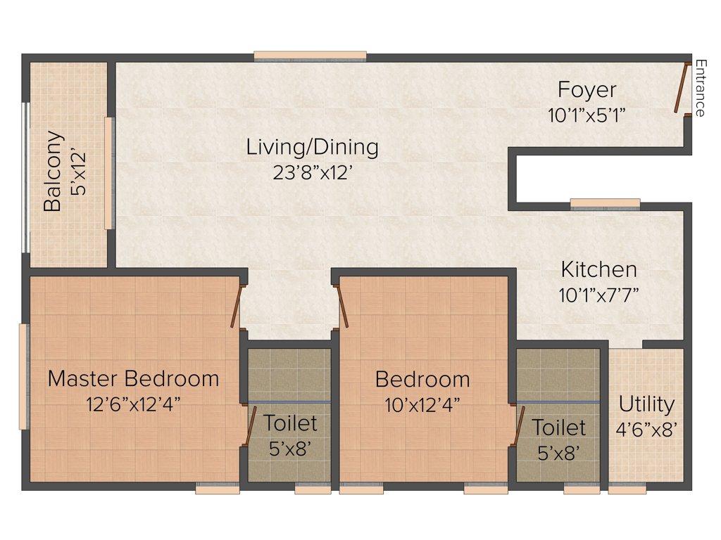 Gagan North Winds (2BHK+2T (1,273 sq ft) 1273 sq ft)
