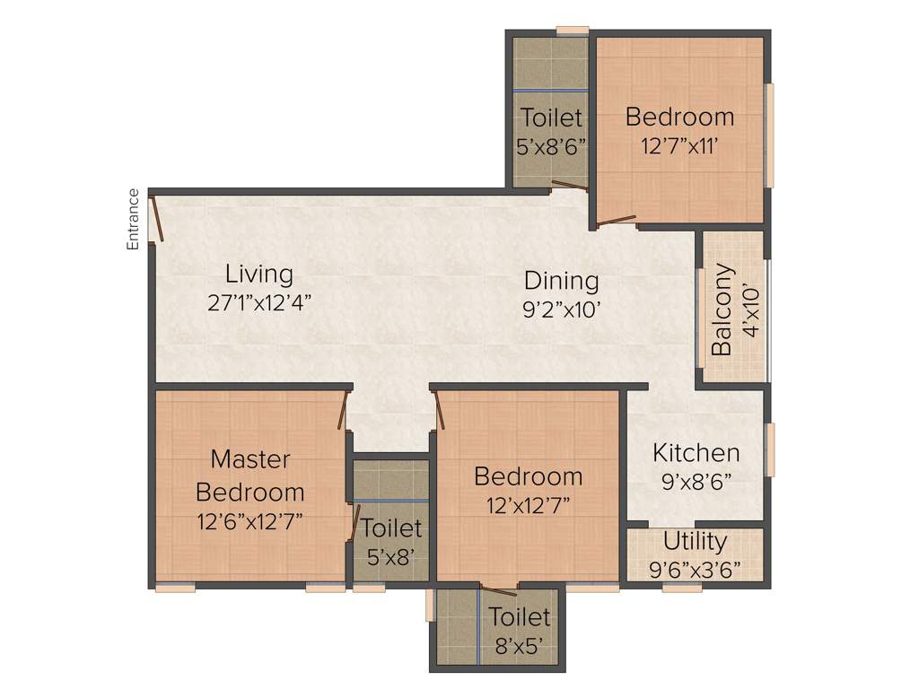 Gagan North Winds (3BHK+3T (1,665 sq ft) 1665 sq ft)