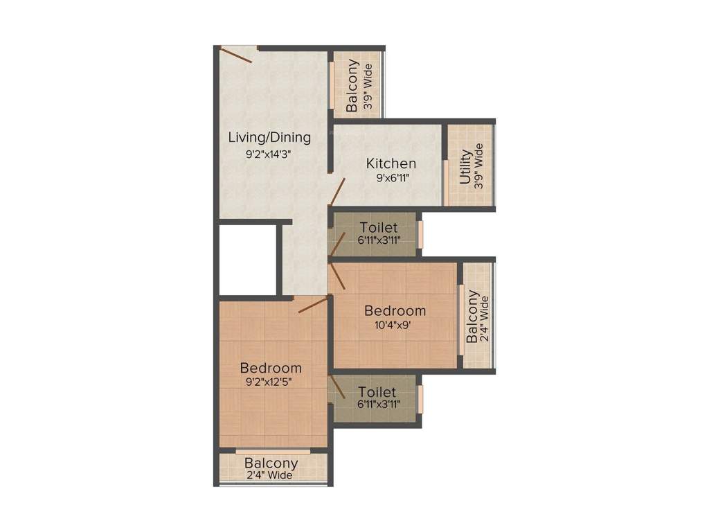 Vanita Motiram Privilege (2BHK+2T (850 sq ft) 850 sq ft)