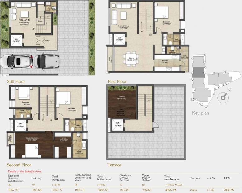 Kay Arr And Co Dhanraj Kay Arr Napa Valley (4BHK+6T (3,856 sq ft) 3856 sq ft)