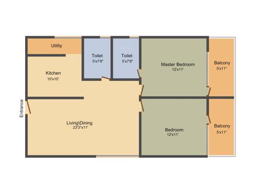 Atco Sapphire (2BHK+2T (1,092 sq ft) 1092 sq ft) Atco Sapphire (2BHK+2T (1,092 sq ft) 1092 sq ft)