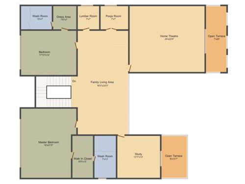 Sri Aditya Casa Grande (4BHK+4T (7,300 sq ft) + Study Room 7300 sq ft) Sri Aditya Casa Grande (4BHK+4T (7,300 sq ft) + Study Room 7300 sq ft)