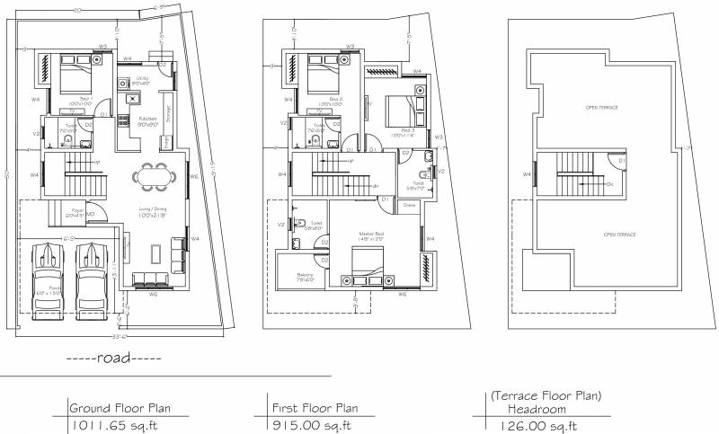 Jones Dawn Villas (4BHK+4T (2,053 sq ft) 2053 sq ft)