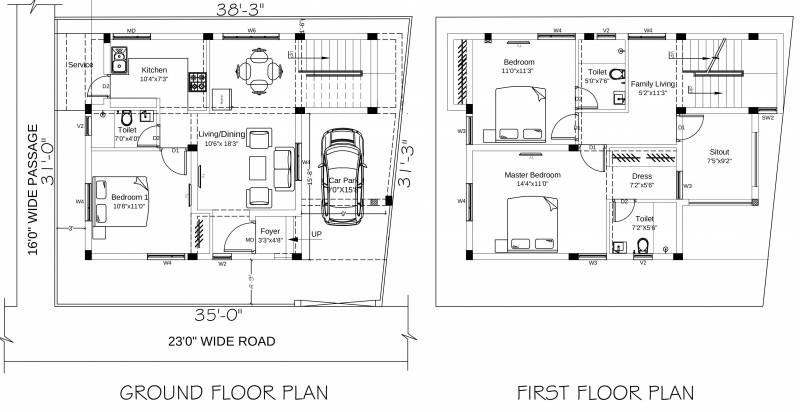 Jones Dawn Villas (3BHK+3T (1,708 sq ft) 1708 sq ft)