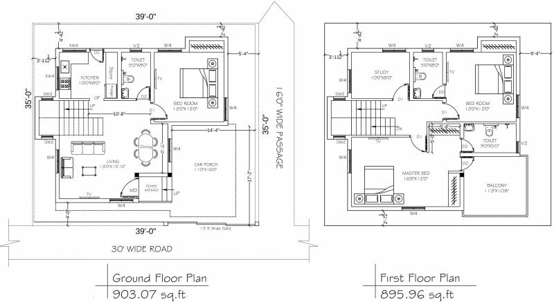 Jones Dawn Villas (3BHK+3T (1,903 sq ft) 1903 sq ft)