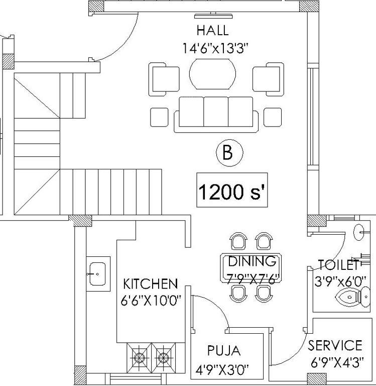 Le Imperia (2BHK+3T (1,200 sq ft) + Pooja Room 1200 sq ft)