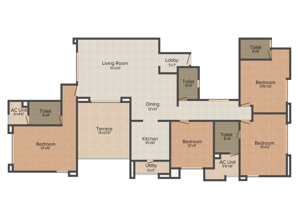 Guardian Celine (4BHK+4T (2,313 sq ft) 2313 sq ft)