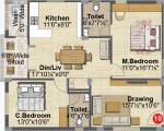 Gauthami Green Blossoms (2BHK+2T (1,315 sq ft) 1315 sq ft) Gauthami Green Blossoms (2BHK+2T (1,315 sq ft) 1315 sq ft)