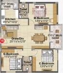 Gauthami Green Blossoms (3BHK+2T (1,465 sq ft) + Pooja Room 1465 sq ft) Gauthami Green Blossoms (3BHK+2T (1,465 sq ft) + Pooja Room 1465 sq ft)