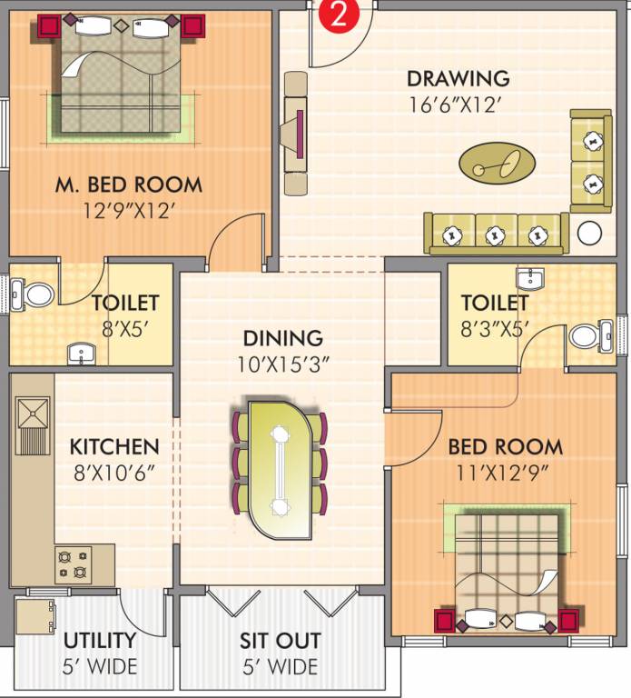honey dew residency Floor Plan Floor Plan
