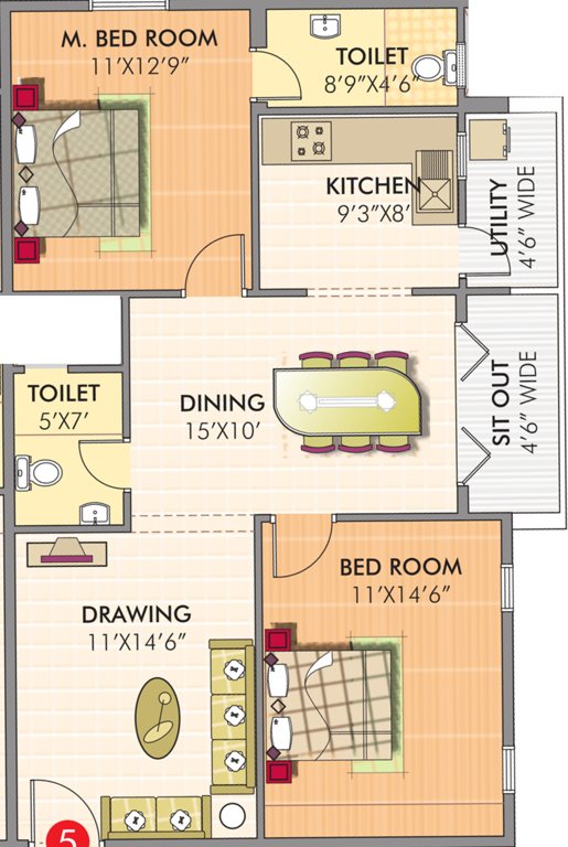 honey dew residency Floor Plan Floor Plan