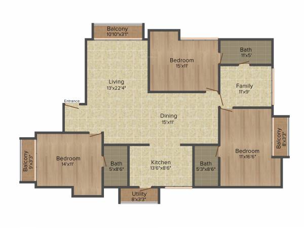 Surbacon Lavender (3BHK+3T (1,995 sq ft) 1995 sq ft) Surbacon Lavender (3BHK+3T (1,995 sq ft) 1995 sq ft)