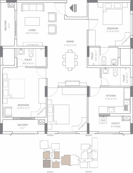 SKAV Ohana (3BHK+3T (1,755 sq ft) 1755 sq ft) SKAV Ohana (3BHK+3T (1,755 sq ft) 1755 sq ft)