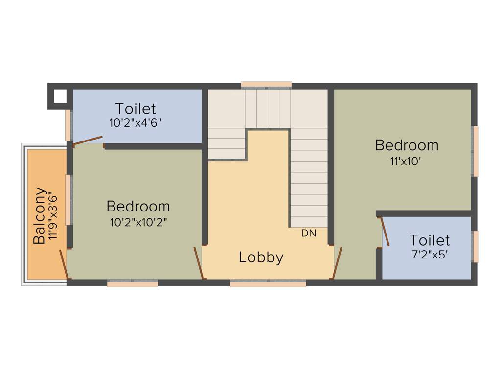 My Rich Wood Villas (3BHK+3T (1,280 sq ft) 1280 sq ft)