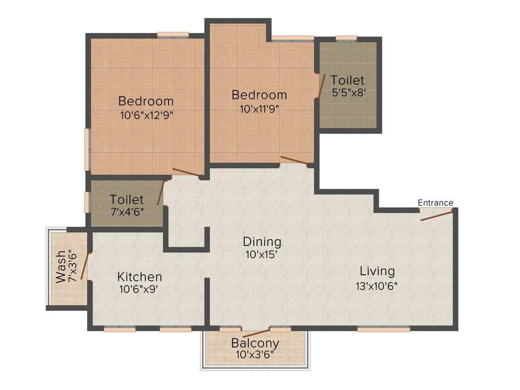 AN Nungambakkam (2BHK+2T (1,175 sq ft) 1175 sq ft)
