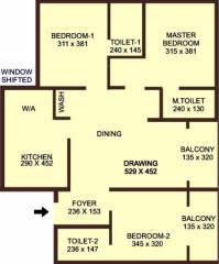 ABAD West Wood (3BHK+3T (1,484 sq ft) 1484 sq ft) ABAD West Wood (3BHK+3T (1,484 sq ft) 1484 sq ft)