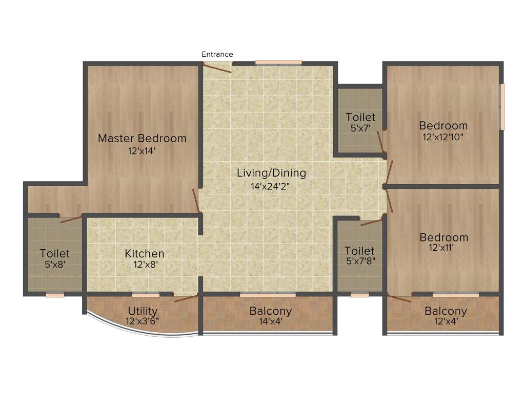 Shreedevi Devin Sri Samruddh Paradise (3BHK+3T (1,635 sq ft) 1635 sq ft)