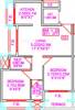Tejas Builders and Developers Tejas Exotica Floor Plan (2BHK+2T)