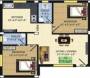 Vettri Mayoora (2BHK+2T (770 sq ft) 770 sq ft) Vettri Mayoora (2BHK+2T (770 sq ft) 770 sq ft)