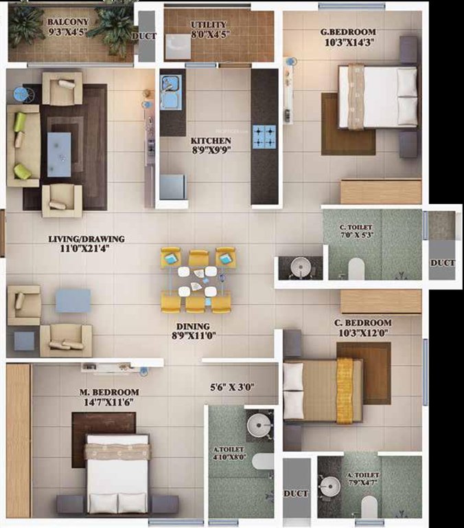 Mahendra Aarna Tower 1 to 4