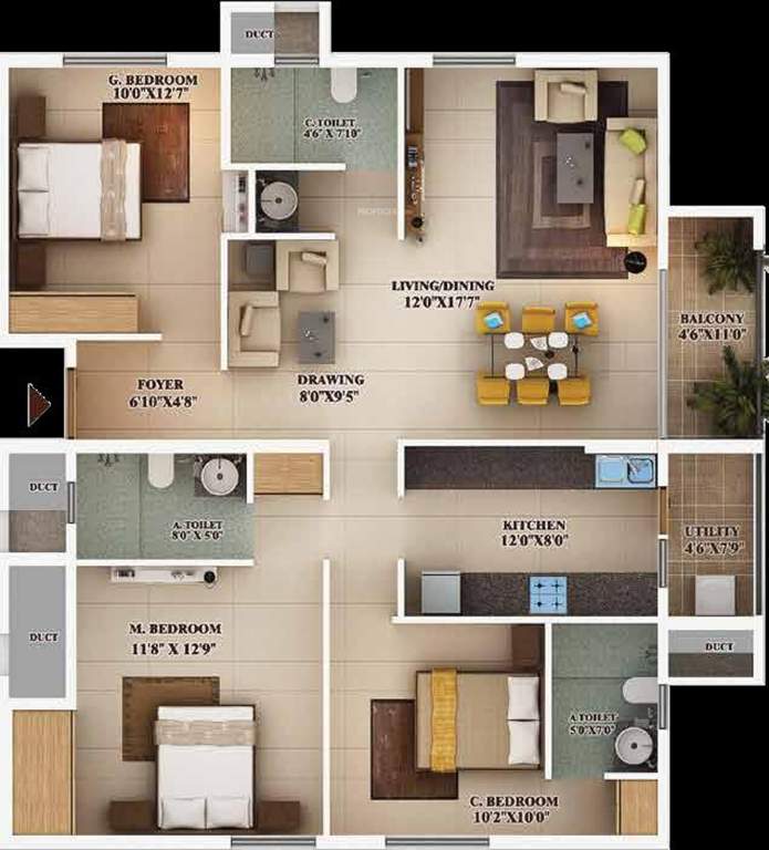 Mahendra Aarna Tower 1 to 4