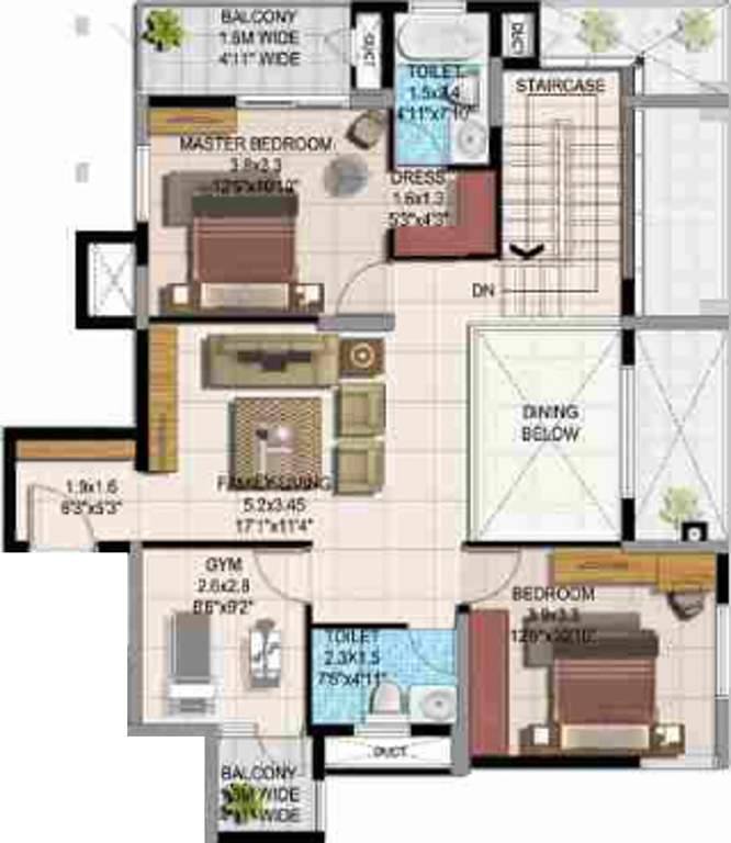 Jain Grand West (4BHK+4T (2,692 sq ft) 2692 sq ft)